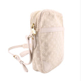 LOUIS VUITTON DUNUBE MIN LIN W ELISE WALLET CROSSBODYS CREAM