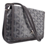 GOYARD PLUMET WALLET CROSSBODYS GRAY
