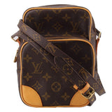 LOUIS VUITTON monogram crossbody bag with adjustable strap and front zipper pocket
