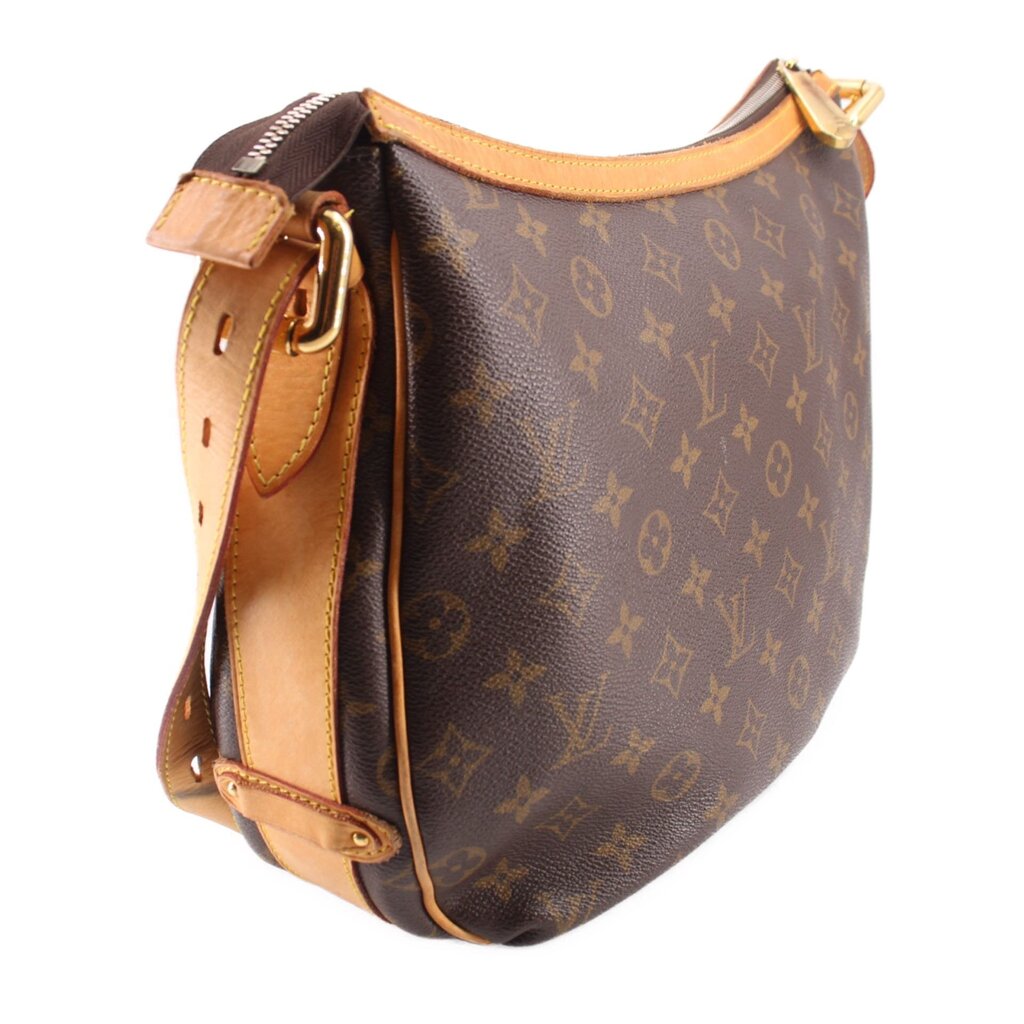 Louis Vuitton Tulum GM crossbody bag with rear pocket, monogram canvas, tan leather