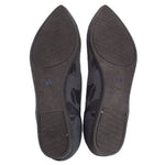 ROTHY'S gray camo flats with textured rubber outsoles and heel brand marks