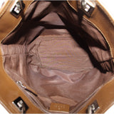 GUCCI VINTAGE CANVAS SHOULDER BAGS TAN