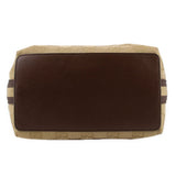 GUCCI VINTAGE CANVAS SHOULDER BAGS TAN