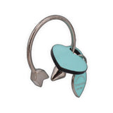 TIFFANY & CO STERLING SILVER LOVESTRUCK KEYCHAINS