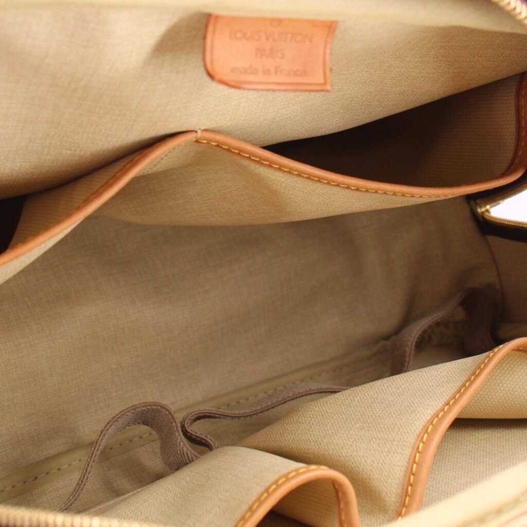 Louis Vuitton Deauville monogram bag interior lining with side pocket