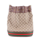 GUCCI OPHIDIA MEDIUM BUCKET CROSSBODYS BROWN