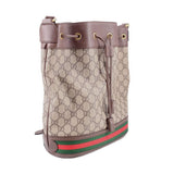 GUCCI OPHIDIA MEDIUM BUCKET CROSSBODYS BROWN