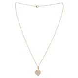 DAVID YURMAN CABLE COLECTIBLES PAVE PLATE HEART NECKLACES 18KT/0.18 TCW DIAMONDS