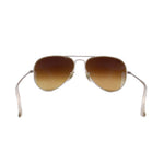 Large aviator metal sunglasses with gold-brown lenses, silver frame, wire temples