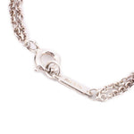 Silver-tone bracelet with clasp and short extender chain at the end