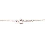 Silver necklace chain with circular clasp and small extender link