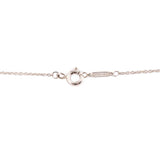 Silver necklace chain with circular clasp and small extender link