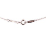 Butterfly charm pendant necklace with link chain and circular clasp