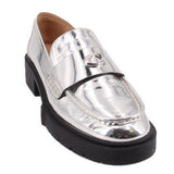 COACH METALLIC LOAFERS SILVER 11 US