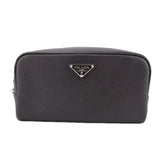 PRADA SAFFIANO POUCHES BLACK