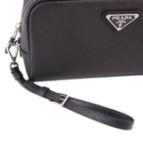 PRADA SAFFIANO POUCHES BLACK