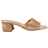 DOLCE VITA METALLIC HEELS GOLD 8.5 US