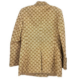 GUCCI DBL BREASTED BLAZERS TAN 40 | US S