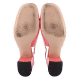 GUCCI SLINGBACK HEELS PINK 38 EU | 7.5 US