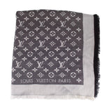 LOUIS VUITTON CLASSIC SHAWL SCARVES GRAY