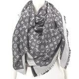 LOUIS VUITTON CLASSIC SHAWL SCARVES GRAY