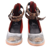 FREEBIRD STRAPPY HEELS GRAY 7 US