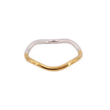 CHARLOTTE CHESNAIS STERLING & 18K GOLD PLATED WAVE BRACELETS
