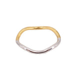CHARLOTTE CHESNAIS STERLING & 18K GOLD PLATED WAVE BRACELETS