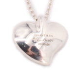 TIFFANY & CO ELSA PERETTI STERLING SILVER CURVED HEART NECKLACES