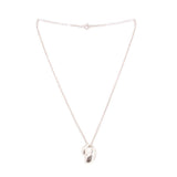 TIFFANY & CO sterling double teardrop pendant necklace, polished loops