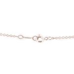Sterling silver necklace chain with round links and spring-ring clasp