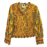 FARM RIO PRINT TOPS YELLOW M