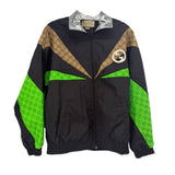 GUCCI CANVAS/NYLON JACKETS BLK/MULTI XS/S