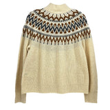 J CREW PRINT SWEATERS TAN S