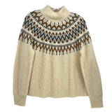 J CREW PRINT SWEATERS TAN S