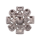 CHANEL GRIPOIX BROOCHES NAVY/GREEN