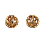 CHANEL clip-on earrings, gold-tone backs with clip mechanism and pin detail