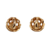 CHANEL clip-on earrings, gold-tone backs with clip mechanism and pin detail