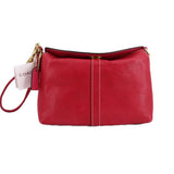 COACH TURNLOCK WRISTLET POUCHES RED