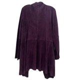 EILEEN F SUEDE JACKETS PURPLE L