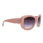 CHANEL 5239 sunglasses, blush frame with CHANEL logo detail and gradient lenses
