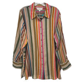 JOHNNY WAS STRIPED TOPS MULTI XL