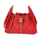 CHANEL 25 MINI HOBOS RED