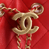CHANEL 25 MINI HOBOS RED