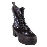 LOUIS VUITTON LAUREATE PLATFORM BOOTS BLACK 41 / 10 US