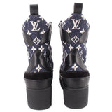LOUIS VUITTON LAUREATE PLATFORM BOOTS BLACK 41 / 10 US