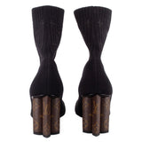LOUIS VUITTON SILHOUETTE ANKLE BOOTS BLACK 41 EU | 10 US