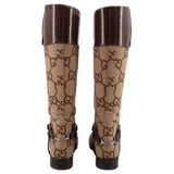 GUCCI GUCCI GG BOOTS BROWN 40.5 / 9.5 US