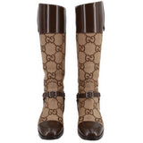 GUCCI GUCCI GG BOOTS BROWN 40.5 / 9.5 US