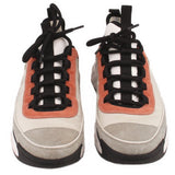 CHANEL INTERLOCKING CC LOGO CHUNKY SUEDE SNEAKERS GREY/BLACK 41 EU | 10 US